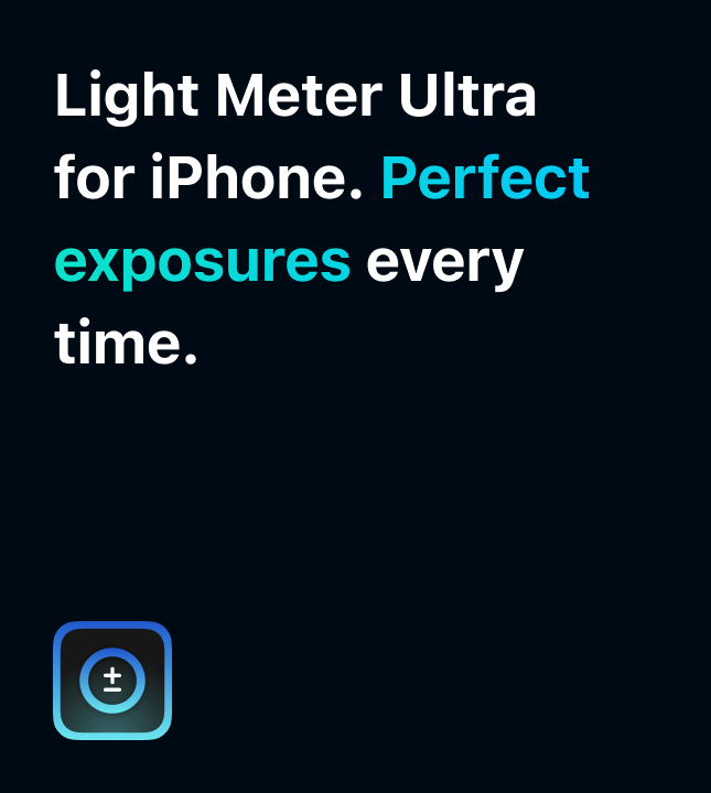 Check out Light Meter Ultra'